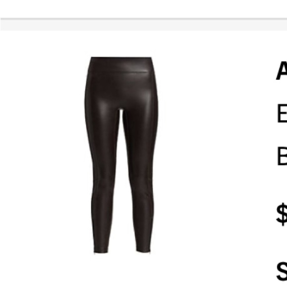 ALC size 2 vegan leather pant with zippers